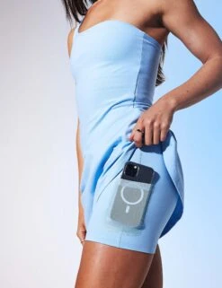 Bianca One Shoulder Dress - Cerulean 11 Bianca One Shoulder Dress - Cerulean -Outlet Elevate Activewear Store Girlfriend Collective BIANCA DRESS ONE SHOULDER 6080 CER CERULEAN 0007