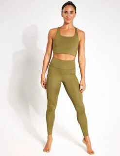 Compressive High Waisted Legging - Artichoke 6 Compressive High Waisted Legging - Artichoke -Outlet Elevate Activewear Store Girlfriend Collective COMPRESSIVE HIGH RISE LEGGING LONG 4007 LIZ ARTICHOKE 0005