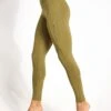 Compressive High Waisted Legging - Artichoke
