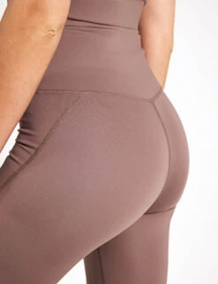 Compressive High Waisted Legging - Porcini -Outlet Elevate Activewear Store Girlfriend Collective Compressive high rise long 4007 CQ Hazelnut 0004
