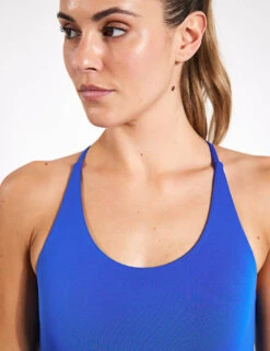 Cleo Bra - Ultramarine -Outlet Elevate Activewear Store Girlfriend Collective Float cleo halter bra 1009 LAB Ultramarine 0031