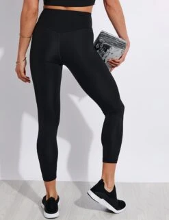 FLOAT High Waisted 7/8 Legging - Black -Outlet Elevate Activewear Store Girlfriend Collective GC FLOAT SEAML HIGH RISE LEGGING 7 8 4022 JB BLACK 0002