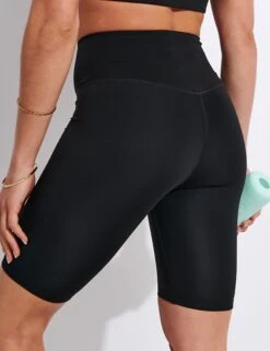 FLOAT High Waisted Bike Short - Black -Outlet Elevate Activewear Store Girlfriend Collective GC FLOAT SEAML HIGH RISE SHORTS 4023 JB BLACK 0010