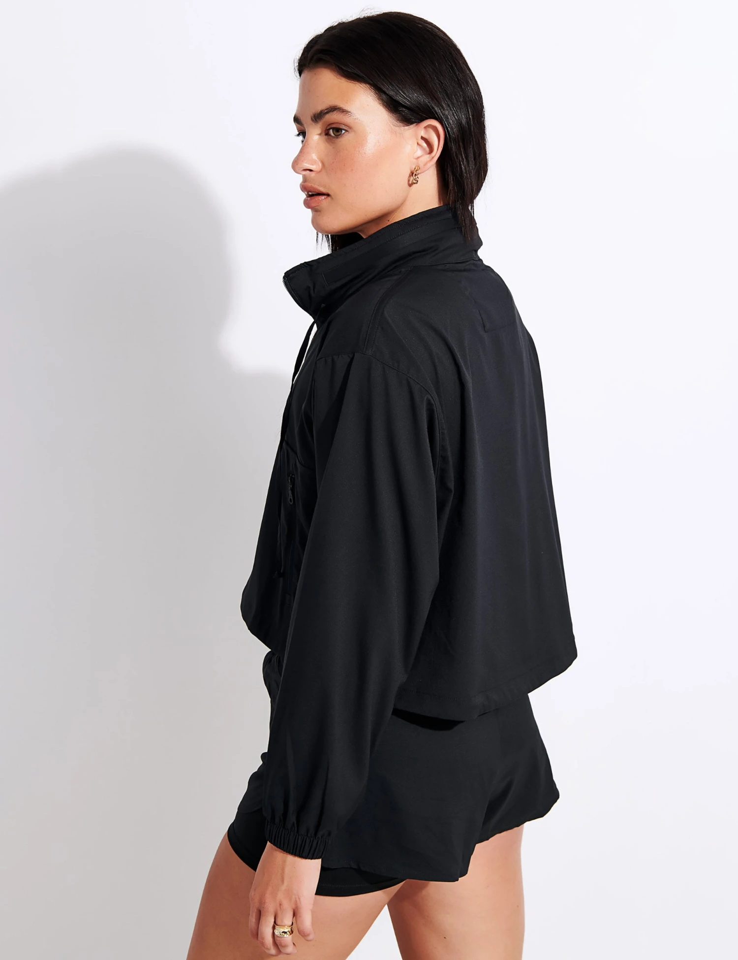 Hummingbird Half Zip Windbreaker - Black 3 Hummingbird Half Zip Windbreaker - Black - Image 3