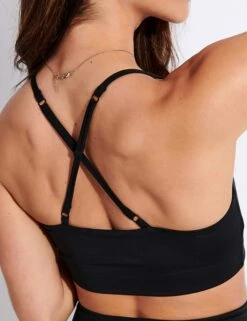 Juliet Bra - Black -Outlet Elevate Activewear Store Girlfriend Collective GC JULIET BRALETTE FLOAT 1008S JB BLACK 0029