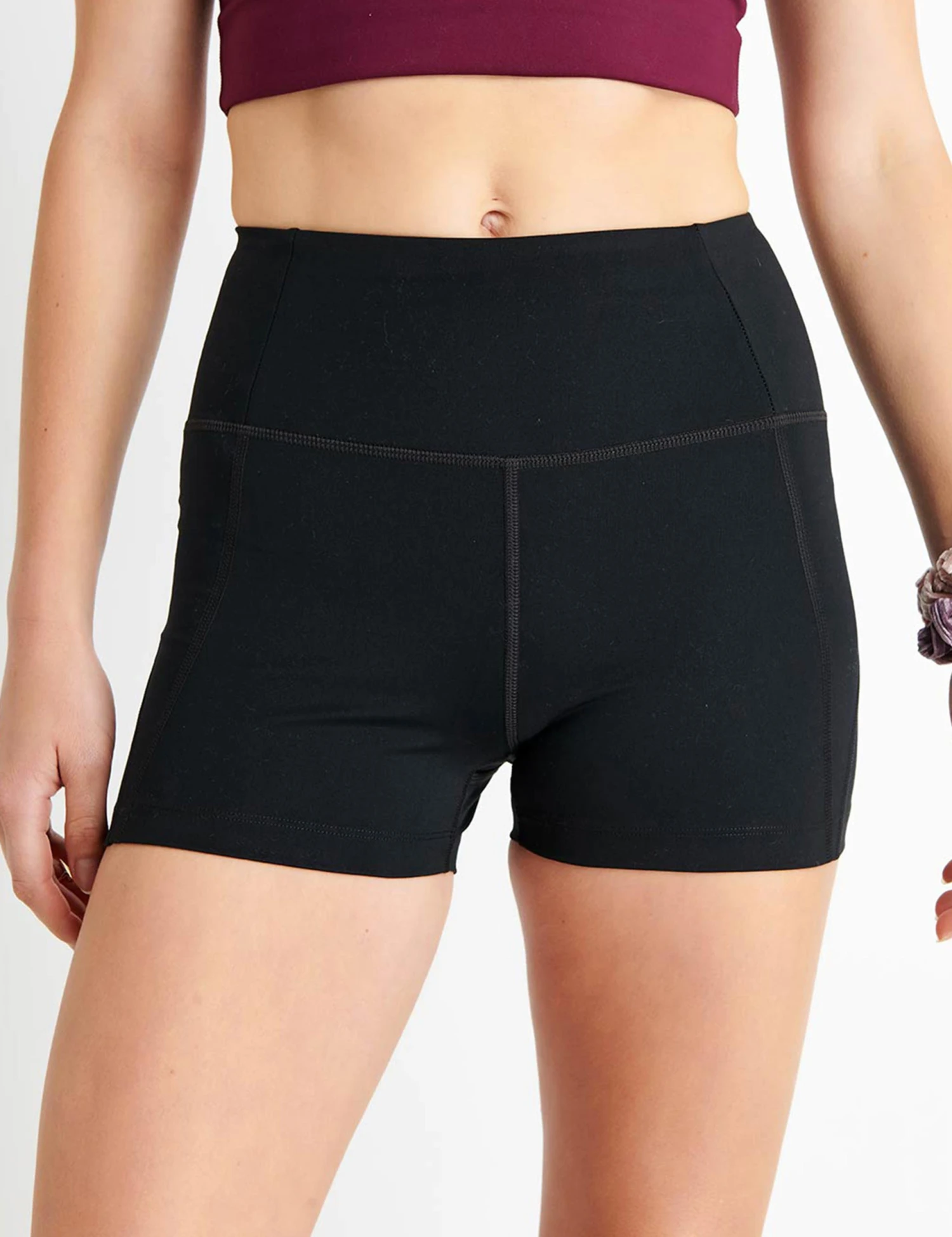 High Waisted Run Short - Black 1 High Waisted Run Short - Black
