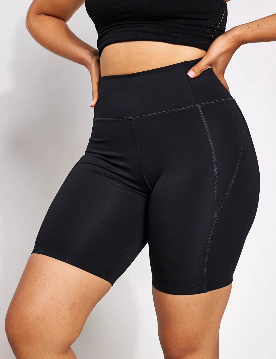 High Waisted Bike Short - Black 1 High Waisted Bike Short - Black