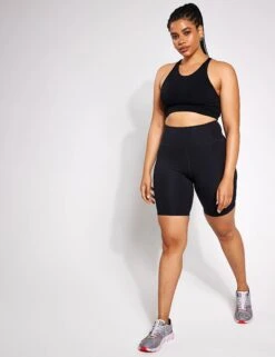 High Waisted Bike Short - Black 9 High Waisted Bike Short - Black -Outlet Elevate Activewear Store Girlfriend Collective High Waisted Bike Short Black 0016