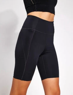 High Waisted Bike Short - Black 12 High Waisted Bike Short - Black -Outlet Elevate Activewear Store Girlfriend Collective High Waisted Bike Short Black 1029