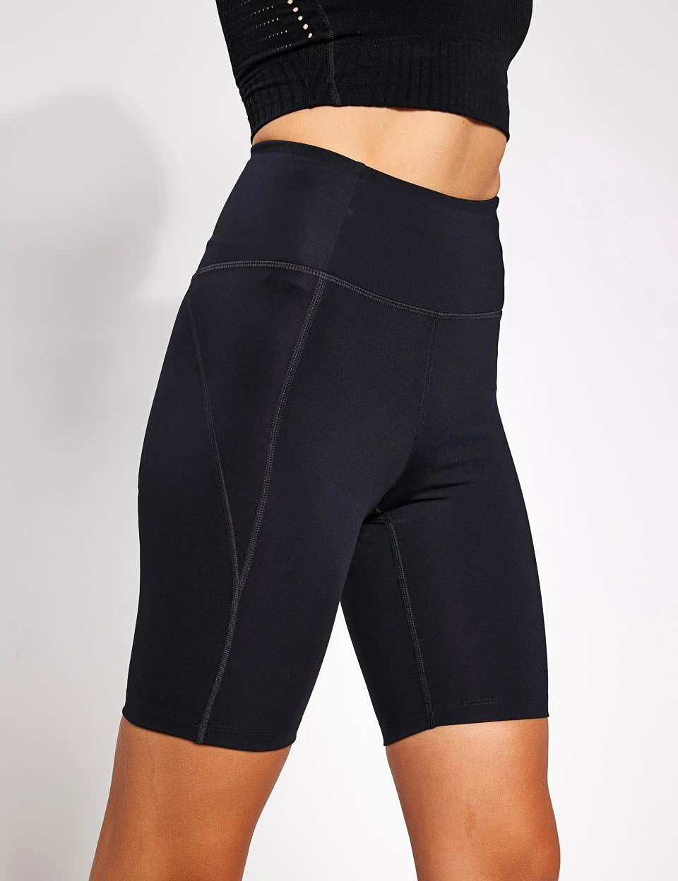 High Waisted Bike Short - Black 6 High Waisted Bike Short - Black - Image 6