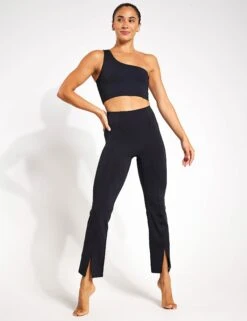 Luxe Split Hem Legging - Black -Outlet Elevate Activewear Store Girlfriend Collective LUXE SPLIT HEM LEGGING 4076 JB BLACK 0014