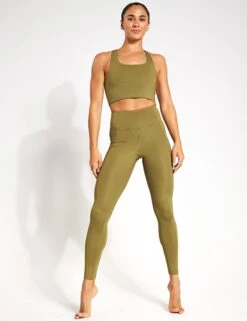 Paloma Bra Classic - Artichoke -Outlet Elevate Activewear Store Girlfriend Collective PALOMA BRA 1002 LIZ ARTICHOKE 0008