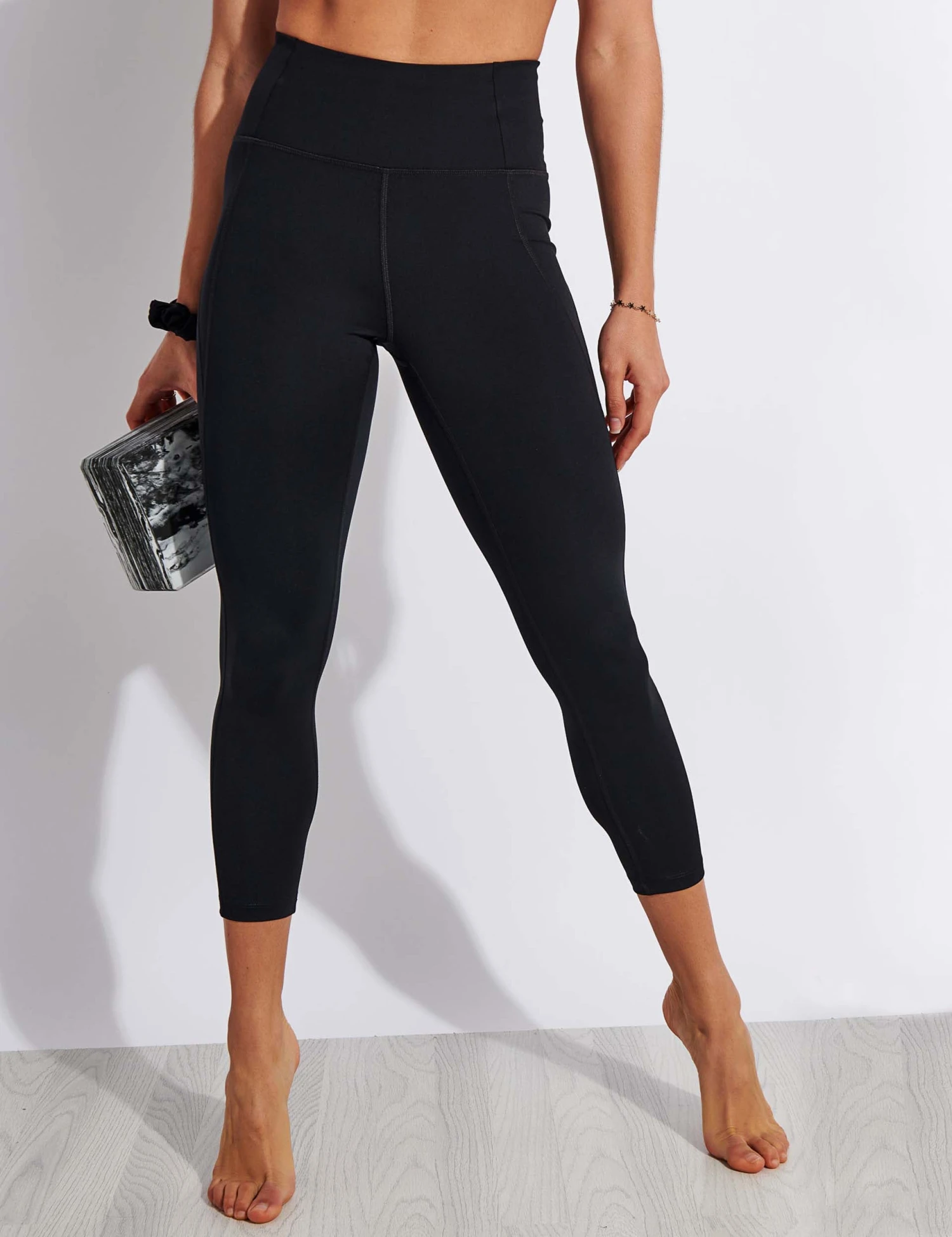 Compressive High Waisted 7/8 Legging - Black 1 Compressive High Waisted 7/8 Legging - Black