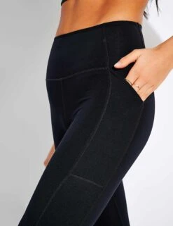 High Waisted 7/8 Pocket Legging - Black -Outlet Elevate Activewear Store Girlfriend POCKET LEGGING HIGH RISE 7 8 4024 JB BLACK 0015