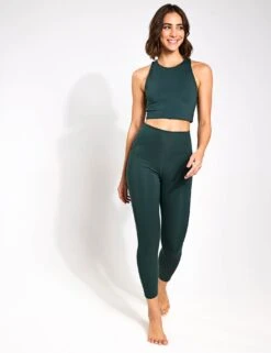 High Waisted 7/8 Pocket Legging - Moss 8 High Waisted 7/8 Pocket Legging - Moss -Outlet Elevate Activewear Store GirlfriendCollective High Waisted 7 8 Pocket Legging Moss MHF147 0010