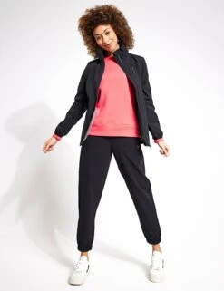 Waterproof Zip Up Hooded Jacket - Black -Outlet Elevate Activewear Store Goodmove COMMUTER JACKET WATERPROOF T51 5454 BLACK 0001