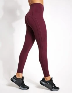 Go Perform Sculpting Gym Leggings - Burgundy
