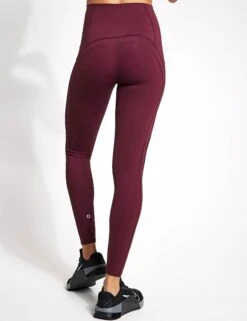Go Perform Sculpting Gym Leggings - Burgundy -Outlet Elevate Activewear Store Goodmove GO PERFORM CONTOUR LEGGING 5344A BU BURGUNDY 0026