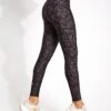 Go Move Printed High Waisted Gym Leggings - Brown Mix