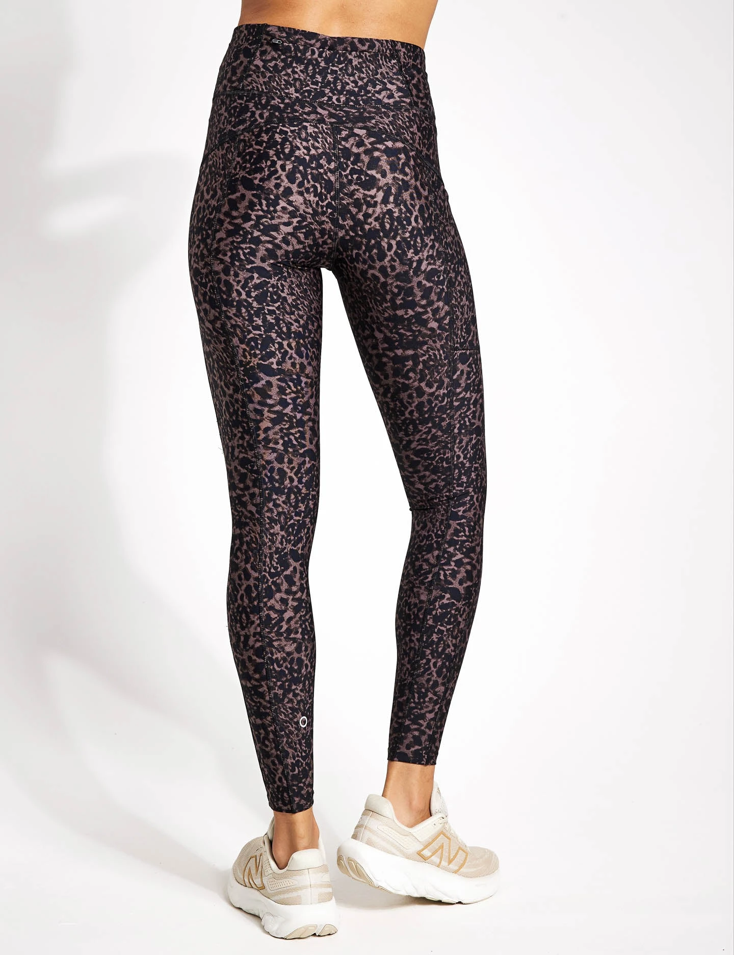 Go Move Printed High Waisted Gym Leggings - Brown Mix 4 Go Move Printed High Waisted Gym Leggings - Brown Mix - Image 4