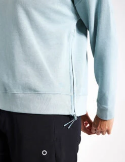 Cotton Rich Mesh Panel Sweatshirt - Light Mint -Outlet Elevate Activewear Store Goodmove MESH PANEL SWEATSHIRT 5945 LM LIGHT MINT 0004