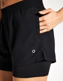 Layered Stormwear Shorts - Black -Outlet Elevate Activewear Store Goodmove NEW DOUBLE LAYER SHORT 5983 BLA 0005