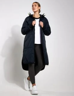 Stormwear Fleece Lined Longline Parka - Black -Outlet Elevate Activewear Store Goodmove Quilted Parka T51 5783 BLACK 0023