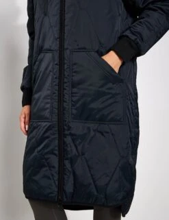Stormwear Fleece Lined Longline Parka - Black -Outlet Elevate Activewear Store Goodmove Quilted Parka T51 5783 BLACK 0036