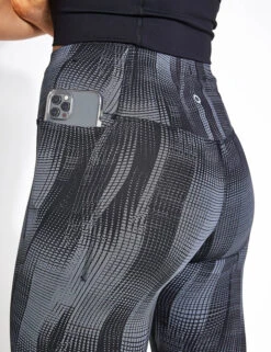 Go Move Reflective High Waisted Gym Leggings - Black -Outlet Elevate Activewear Store Goodmove REFLECTIVE GO MOVE T51 6455A Black 0004