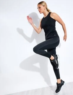 Scoop Neck Racer Back Vest Top - Black -Outlet Elevate Activewear Store Goodmove Scoop Neck Racer Back Vest Top T515161 Black 0002