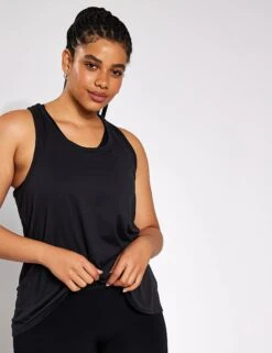 Yoga Pleat Vest - Black -Outlet Elevate Activewear Store Goodmove Yoga Pleat Vest T51 5162 BLACK 1004