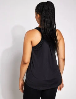 Yoga Pleat Vest - Black -Outlet Elevate Activewear Store Goodmove Yoga Pleat Vest T51 5162 BLACK 1016