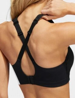 ADIDAS TLRD Impact Training High-Support Bra - Black/White 7 ADIDAS TLRD Impact Training High-Support Bra - Black/White -Outlet Elevate Activewear Store HF2297 11 APPAREL On Model Detail View 2 grey