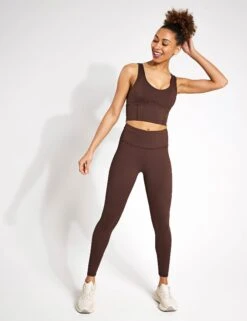 Astrid Full Length Legging - Oak -Outlet Elevate Activewear Store Lilybod Astrid Full Length Legging LL61 C21 OK Oak 0001