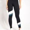 Hannah Full Length Legging - Black/Bright Blue