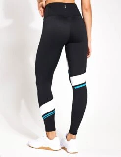 Hannah Full Length Legging - Black/Bright Blue -Outlet Elevate Activewear Store Lilybod Hannah Full Length Legging LL150 BBB Black Bright Blue 0004