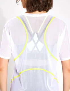 Heidi Sports Tee - White/Lime 6 Heidi Sports Tee - White/Lime -Outlet Elevate Activewear Store Lilybod Heidi sports tee LT96 WLM White Lime 0021