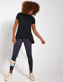 Kendall Tee - Tarmac Black 10 Kendall Tee - Tarmac Black -Outlet Elevate Activewear Store Lilybod Kendell Short Sleeve Top LT82B BL Black Leera Rib Tank LT73 OG Olive Green 0020
