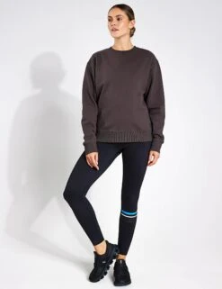Millie Sweater - Coal Grey -Outlet Elevate Activewear Store Lilybod Millie Classic Fleece Crew LT67 CLG Coal Grey 0007
