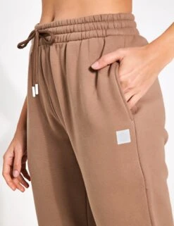 Millie Slim Fleece Track Pant - Taupe -Outlet Elevate Activewear Store Lilybod Millie Slim Fleece Trackpant LL88 TP Taupe 0005