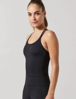 Monica Bra Top - Black -Outlet Elevate Activewear Store Lilybod Monica Tarmac Black LC66 TB 2