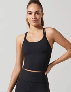 Monica Bra Top - Black -Outlet Elevate Activewear Store Lilybod Monica Tarmac Black LC66 TB 6