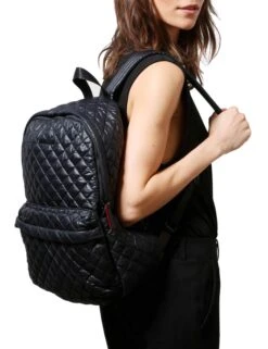 Medium Metro Backpack - Black Oxford -Outlet Elevate Activewear Store MZ2