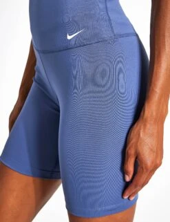 Nike Dri-FIT One 7" Biker Shorts - Diffused Blue/White -Outlet Elevate Activewear Store NIKE Dri Fit One 7 Inch Biker Shorts dv9022 Diffused Blue 0004