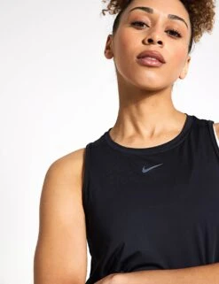 Nike One Classic Dri-FIT Tank Top - Black -Outlet Elevate Activewear Store NIKE one classic dri fit tank top black fn2808 010 FN2808 010S 0008