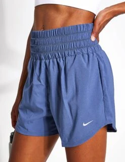 Nike One Ultra High 3" Brief-Lined Shorts - Diffused Blue/Reflective Silver
