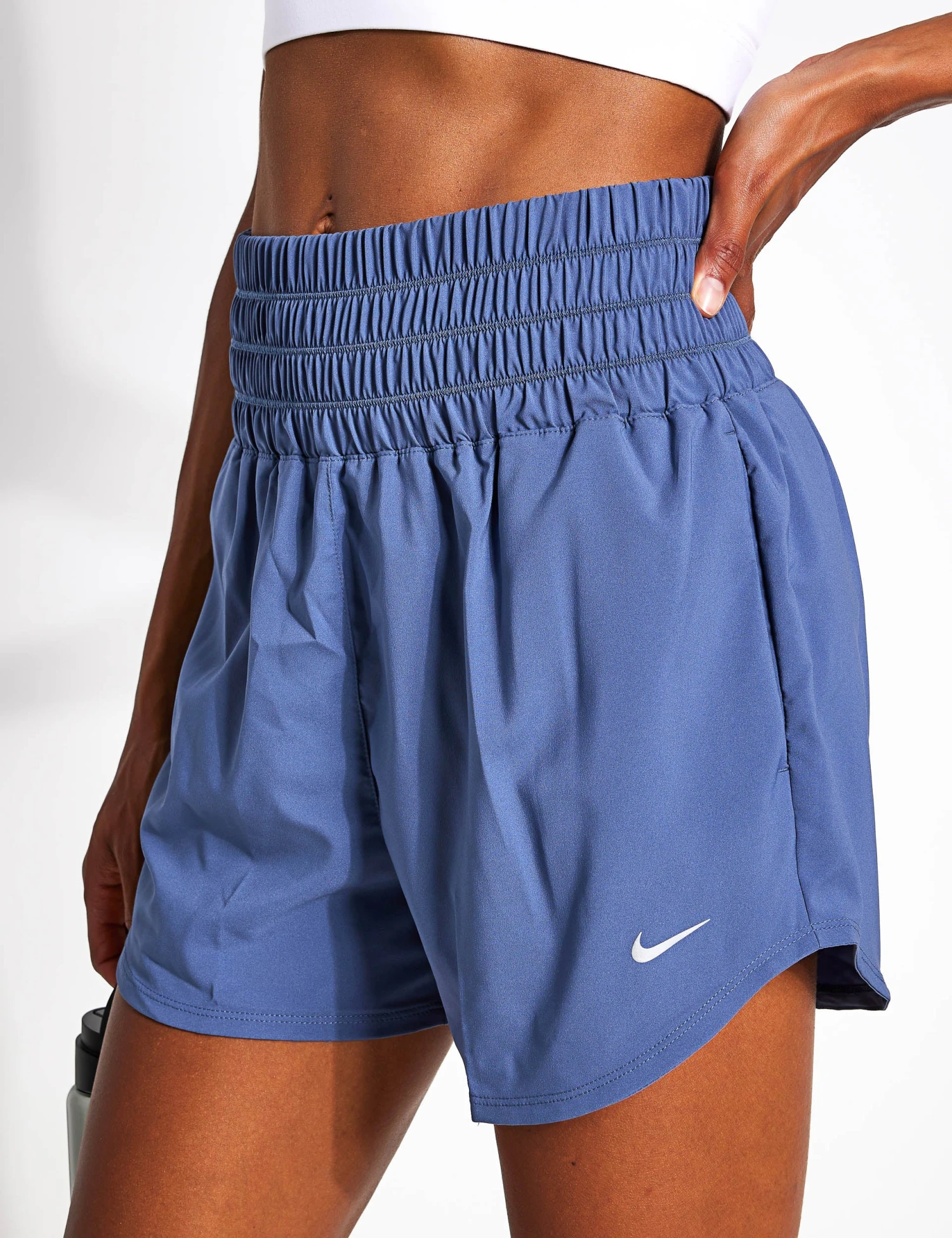 Nike One Ultra High 3" Brief-Lined Shorts - Diffused Blue/Reflective Silver 1 Nike One Ultra High 3" Brief-Lined Shorts - Diffused Blue/Reflective Silver