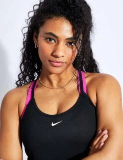 Nike Dri-FIT One Elastika Tank - Black/White -Outlet Elevate Activewear Store Nike Dri FIT One Elastika Tank dd4941 010 Black White 0018