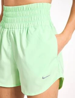 Nike One Ultra High 3" Brief-Lined Shorts - Vapor Green/Reflective Silver -Outlet Elevate Activewear Store Nike One Ultra High 3 Brief Lined Shorts DX6642 376 S 0014