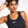 Nike Swoosh High Support Bra - Black/Iron Grey/White